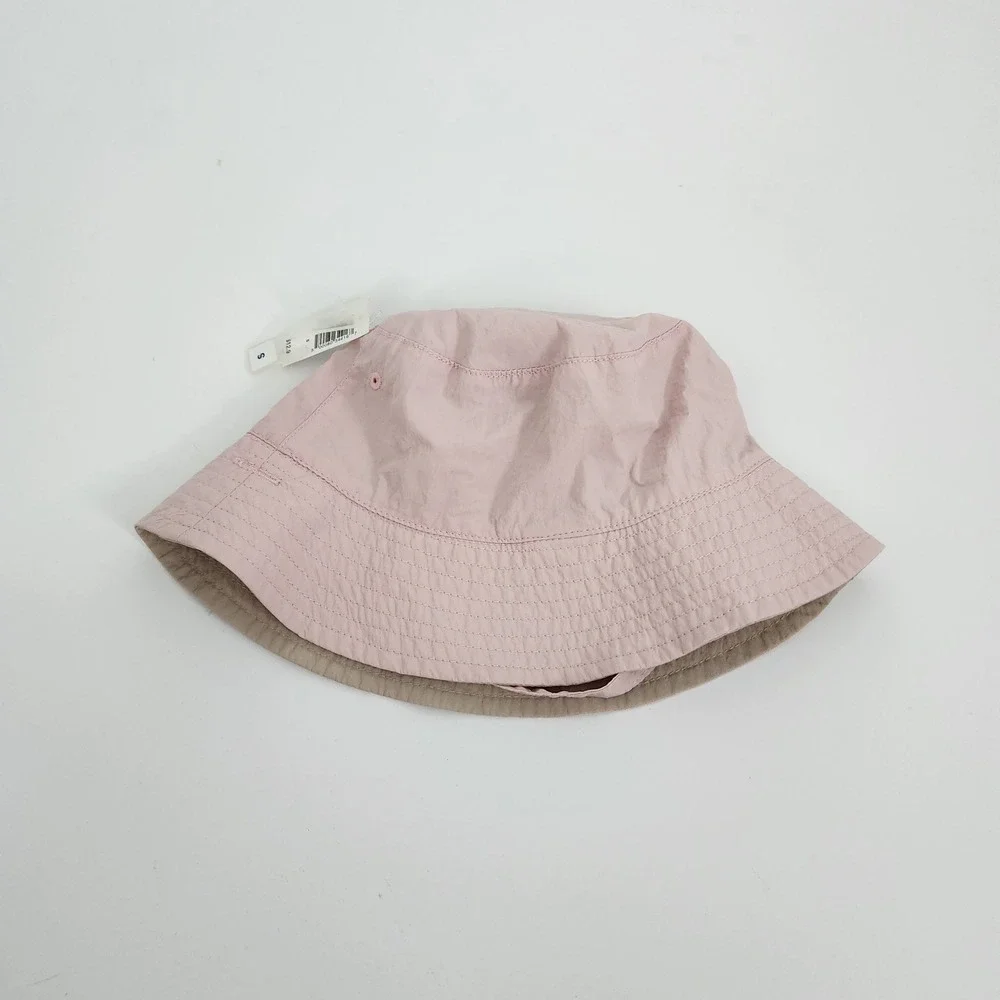 Baby Girl Pink Bucket Sun Hat Small Adjustable Strap NWT